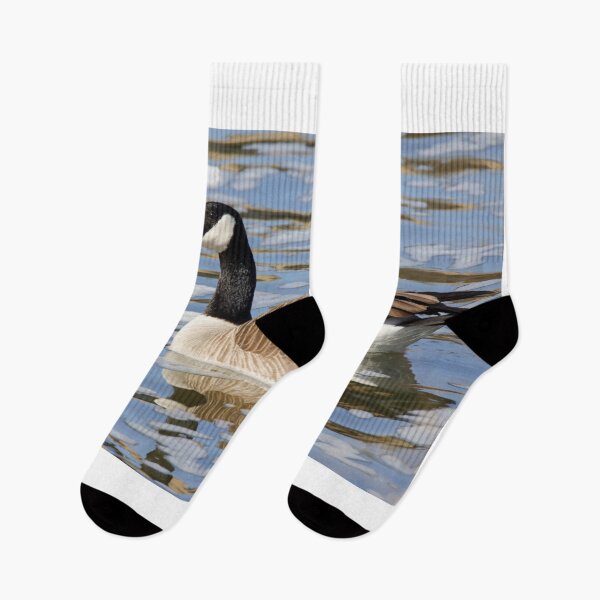 Item preview, A Canada Goose Swimming In Icy River designed and sold by FreelanceJim.