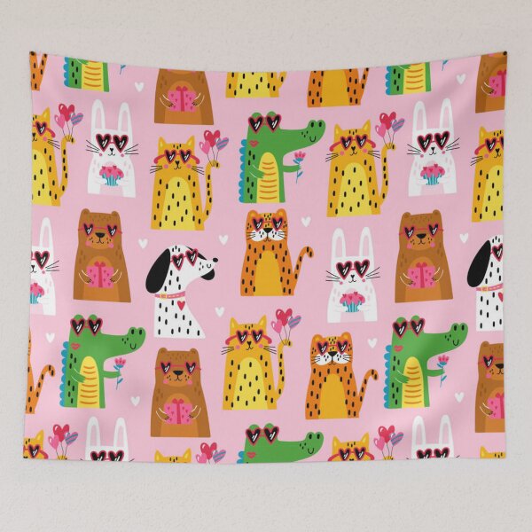 Item preview, colorful animals in sunglasses designed and sold by MuciMuki.