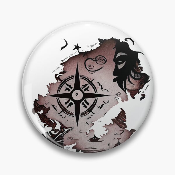 Item preview, Tribal Tattoo Scrap of a Pirate Map designed and sold by ShadowAndSlate.