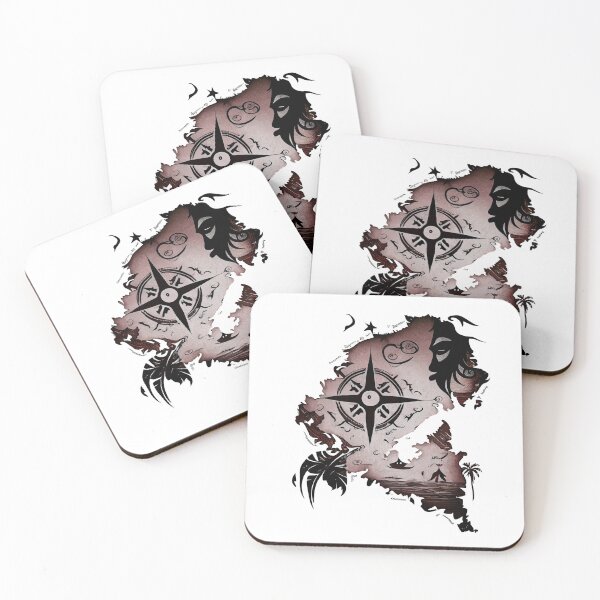 Item preview, Tribal Tattoo Scrap of a Pirate Map designed and sold by ShadowAndSlate.