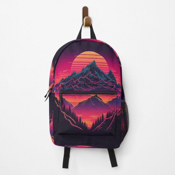 Item preview, 80s Vaporwave Retro wave mountains designed and sold by RESToRAPTOR.