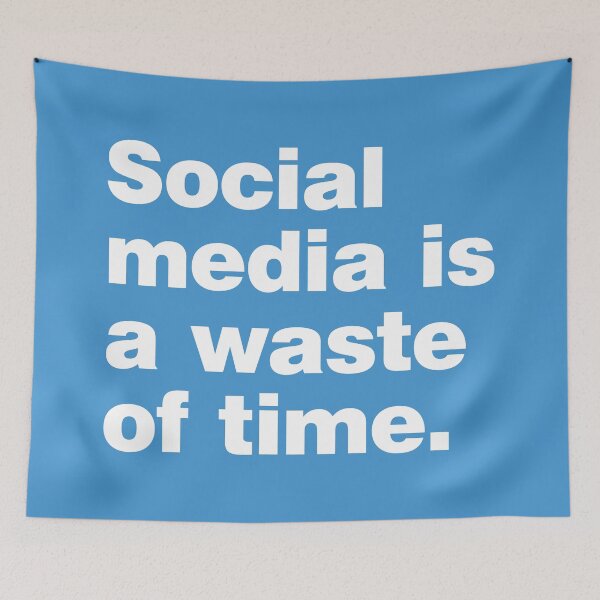 Item preview, Social media is a waste of time designed and sold by SweetLog.