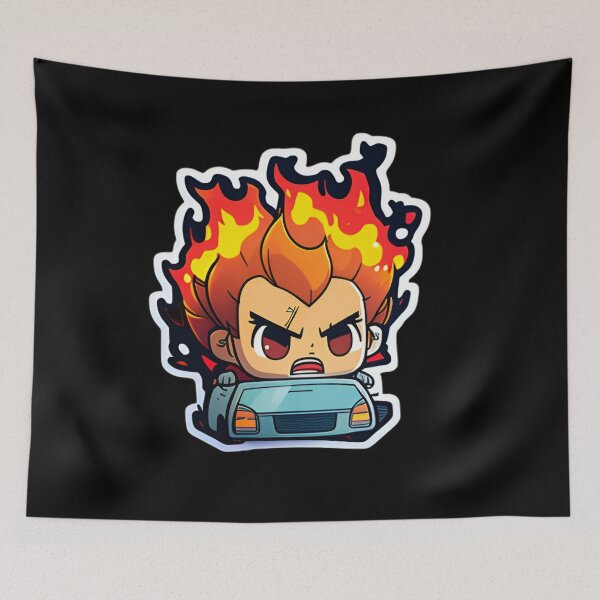 Item preview, Dangerous Driver Anime Drawing of Funny Cartoon Driver  designed and sold by verluxe.