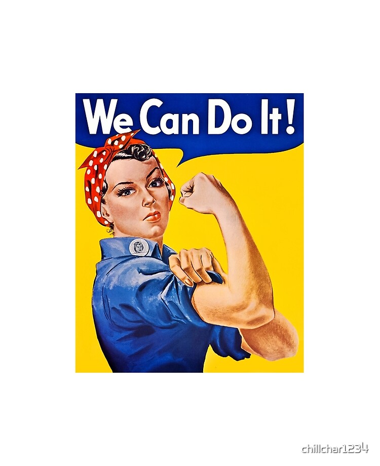 Funda y vinilo para iPad «Rosie the Riveter Segunda Guerra Mundial Segunda  Guerra Mundial Icono de la cultura Obrero Municiones Publicidad  Reclutamiento» de chillchar1234 | Redbubble