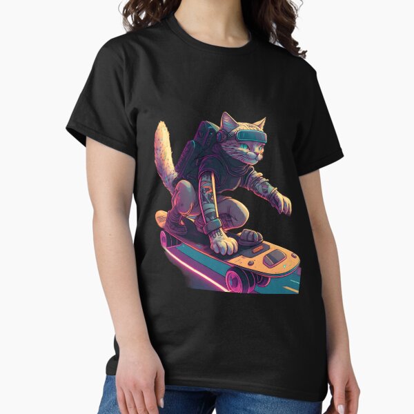 Artikel-Vorschau von Katze reitet Skateboard, designt und verkauft von Urban-Swaggz.