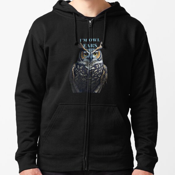 Owl hoodie with discount ears