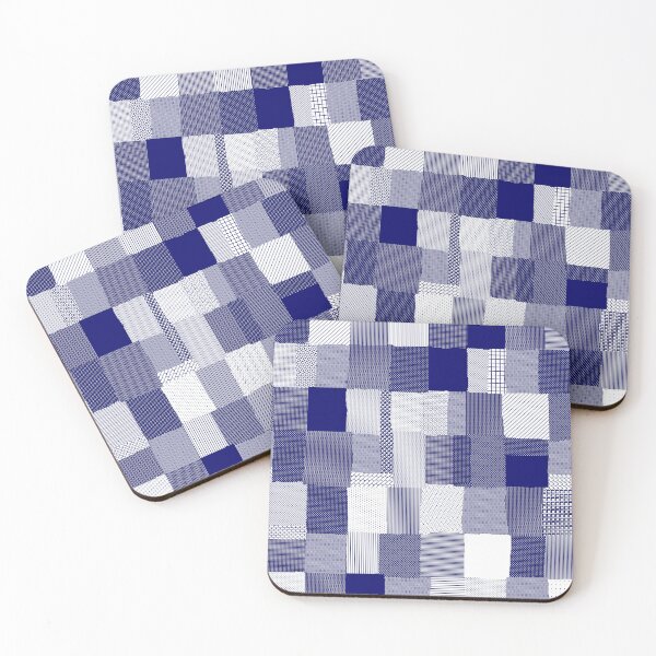 Item preview, Pixel Patchwork (Navy) designed and sold by M-Greco.
