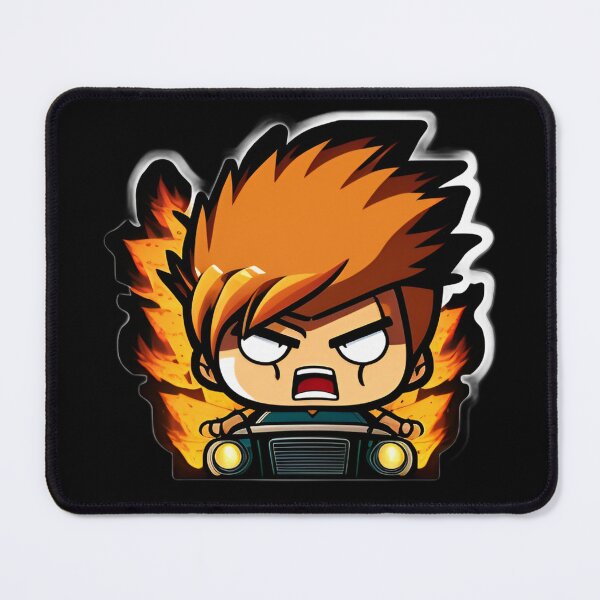 Item preview, Dangerous Angry Driver Anime Drawing of Funny Cartoon Driver designed and sold by verluxe.