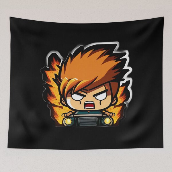 Item preview, Dangerous Angry Driver Anime Drawing of Funny Cartoon Driver  designed and sold by verluxe.