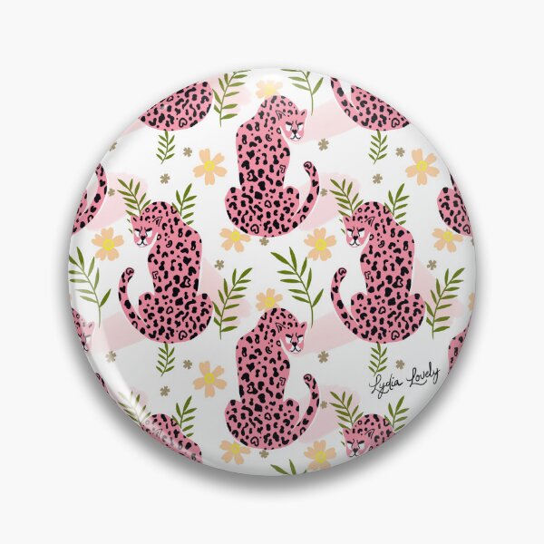 Artikelvorschau, Jaguar looking back pattern teal- white background entworfen und verkauft von Studio Lydia  Lovely.