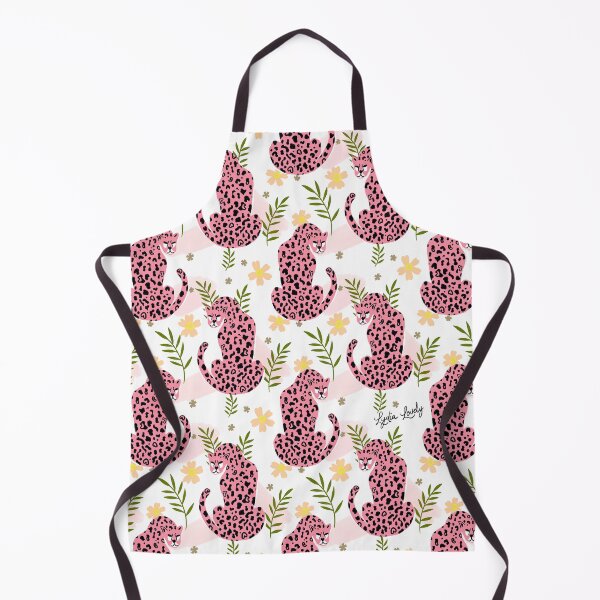 Artikelvorschau, Jaguar looking back pattern teal- white background entworfen und verkauft von Studio Lydia  Lovely.