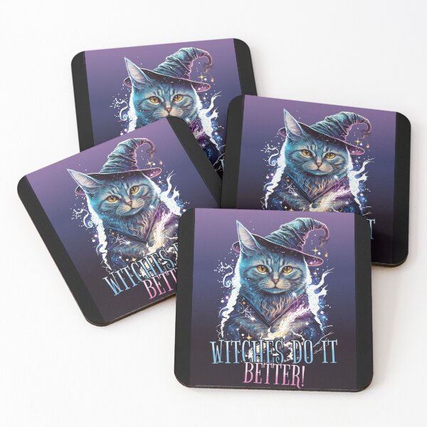 Item preview, Witches Do It Better - Cat with Witch Hat Funny Graphic Wiccan Witchcraft designed and sold by zptees.