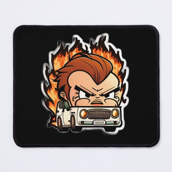 Item preview, Dangerous Angry Driver Anime Drawing of Funny Cartoon Driver designed and sold by verluxe.