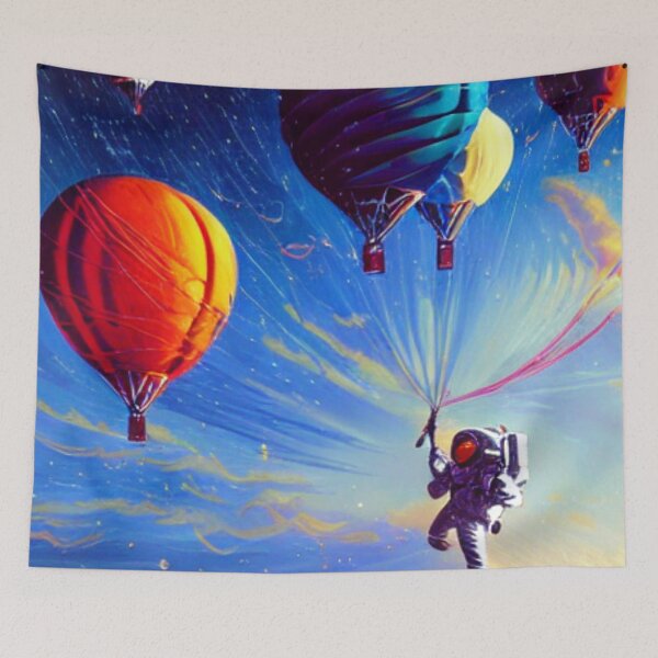 Item preview, Up, Up, and Away: A Journey to the Stars in a Hot Air Balloon with an Astronaut designed and sold by MagnifiqueMind.
