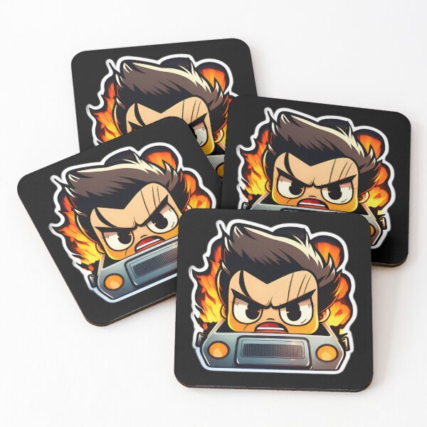 Item preview, Dangerous Angry Driver Anime Drawing of Funny Cartoon Driver  designed and sold by verluxe.