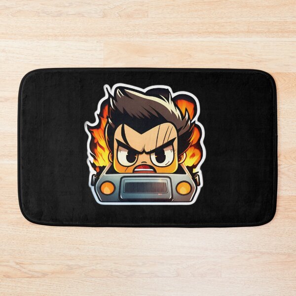 Item preview, Dangerous Angry Driver Anime Drawing of Funny Cartoon Driver  designed and sold by verluxe.