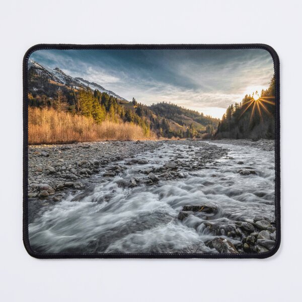 Item preview, MOUNTAIN RIVER SUNSET designed and sold by SSP-PRINTS.