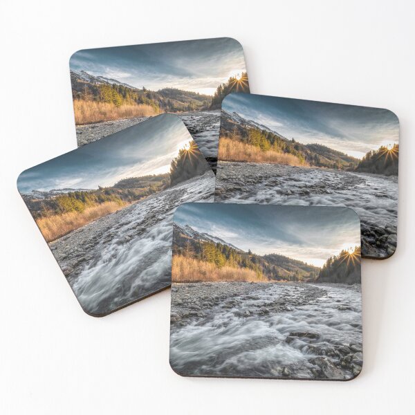 Item preview, MOUNTAIN RIVER SUNSET designed and sold by SSP-PRINTS.