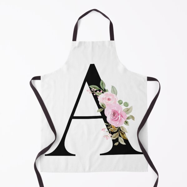 Item preview, Letter A with Flowers Multi Natural Color designed and sold by Print-Online.