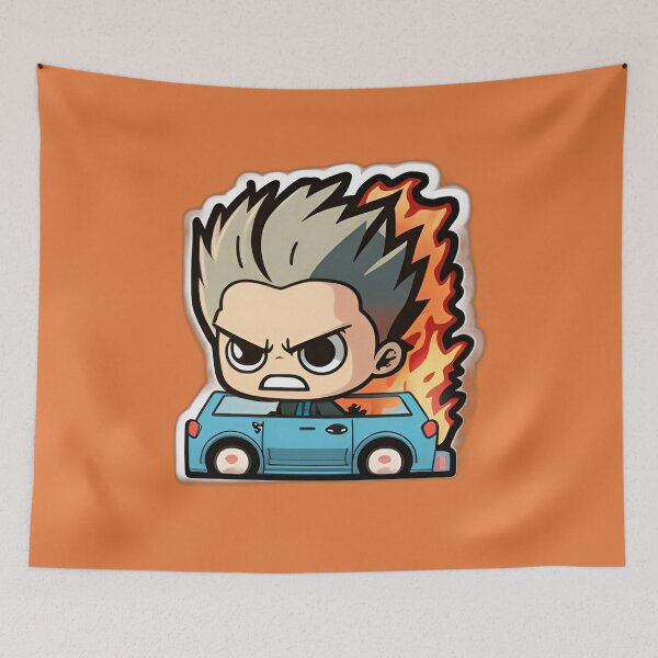 Item preview, Dangerous Angry Driver Anime Drawing of Funny Cartoon Driver  designed and sold by verluxe.