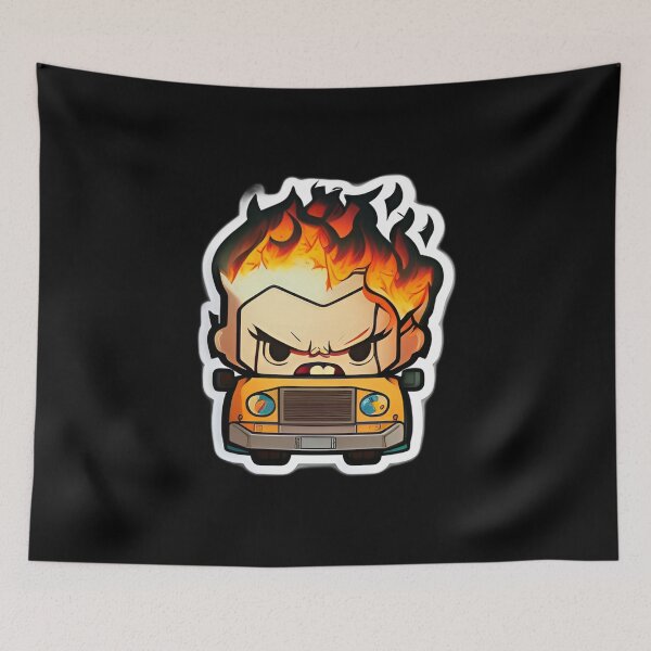 Item preview, Dangerous Angry Driver Anime Drawing of Funny Cartoon Driver  designed and sold by verluxe.