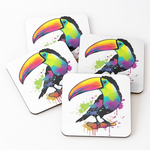 Item preview, Neon Toucan designed and sold by Psy-Dye-AI.