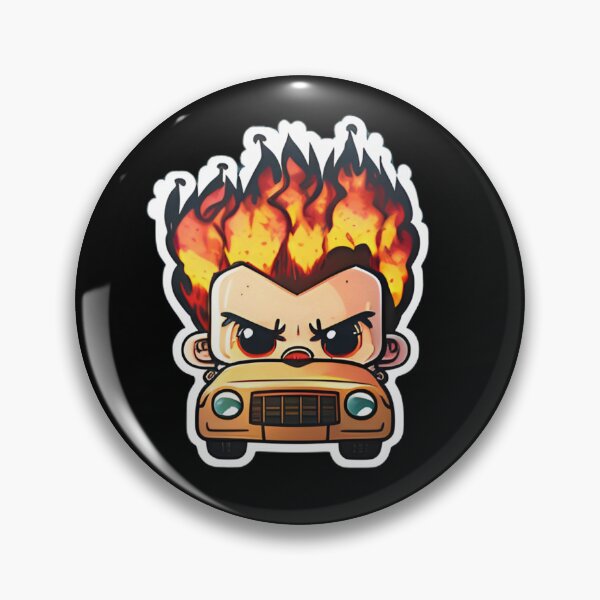 Item preview, Dangerous Angry Driver Anime Drawing of Funny Cartoon Driver  designed and sold by verluxe.