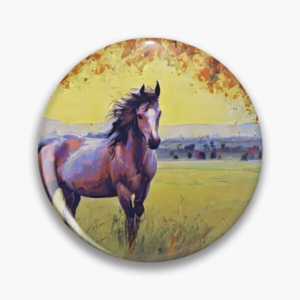 Item preview, horse portrait with autumn tree designed and sold by bogfl.