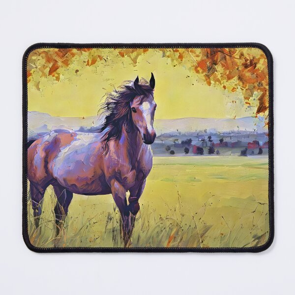 Item preview, horse portrait with autumn tree designed and sold by bogfl.