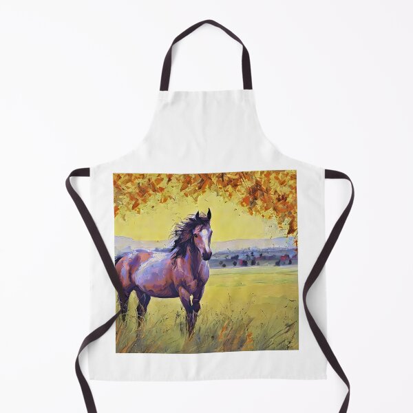 Item preview, horse portrait with autumn tree designed and sold by bogfl.