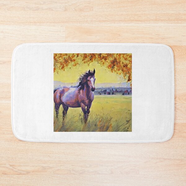 Item preview, horse portrait with autumn tree designed and sold by bogfl.