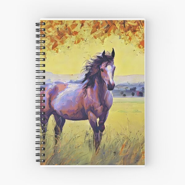 Item preview, horse portrait with autumn tree designed and sold by bogfl.