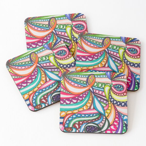 Item preview, Rainbow Ribbons and Bubbles designed and sold by artbyalette.