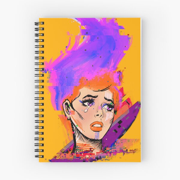 Item preview, Pixelated Woman With Fire designed and sold by gaslight-n.