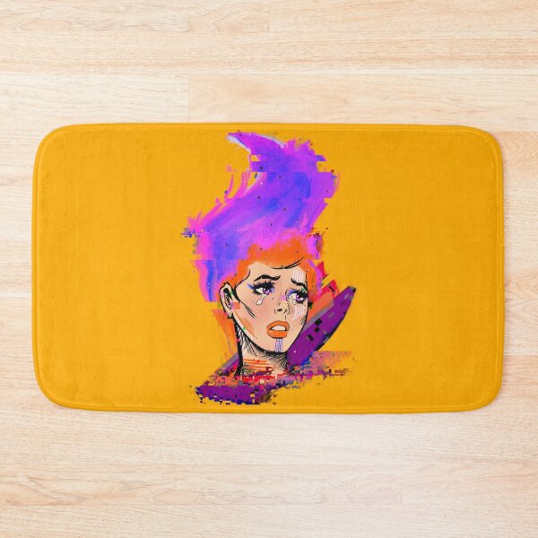 Item preview, Pixelated Woman With Fire designed and sold by gaslight-n.