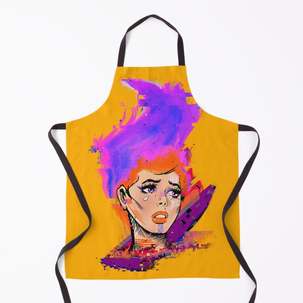Item preview, Pixelated Woman With Fire designed and sold by gaslight-n.