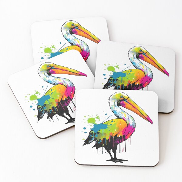 Item preview, Neon Pelican designed and sold by Psy-Dye-AI.