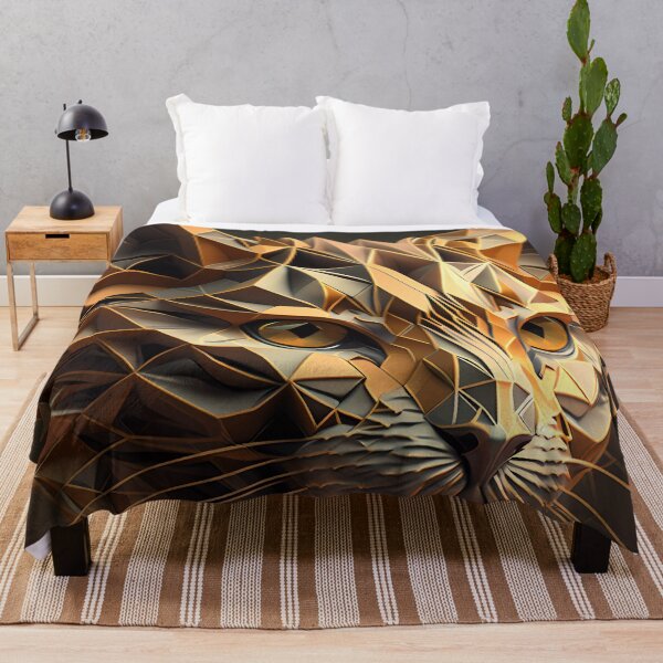 Item preview, Cat face futuristic polygonal designed and sold by SMILE88.