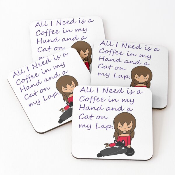 Item preview, Coffee and a Cat designed and sold by AliVega.