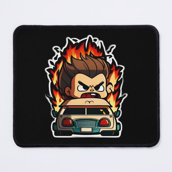 Item preview, Angry Driver Anime Drawing of Funny Cartoon Driver designed and sold by verluxe.