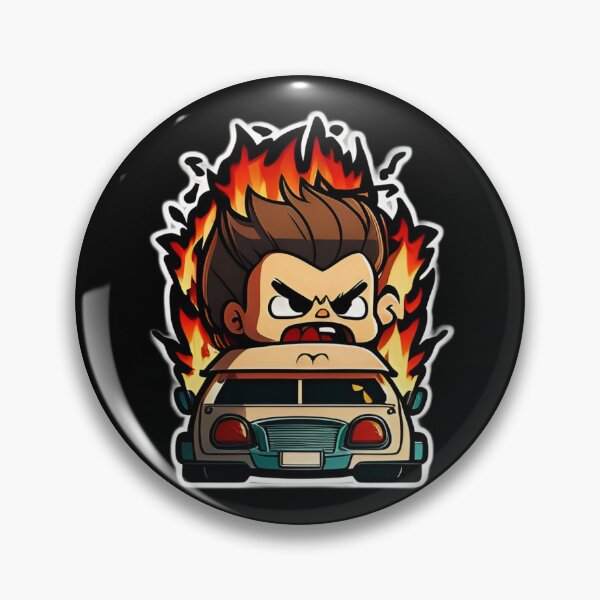 Item preview, Angry Driver Anime Drawing of Funny Cartoon Driver  designed and sold by verluxe.