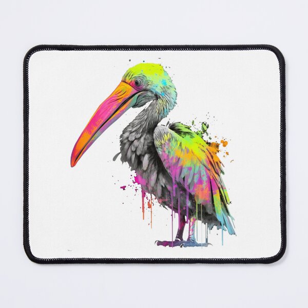 Item preview, Neon Shoebill designed and sold by Psy-Dye-AI.