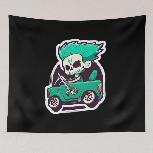Item preview, zombie Driver Anime Drawing of Funny Cartoon Driver  designed and sold by verluxe.