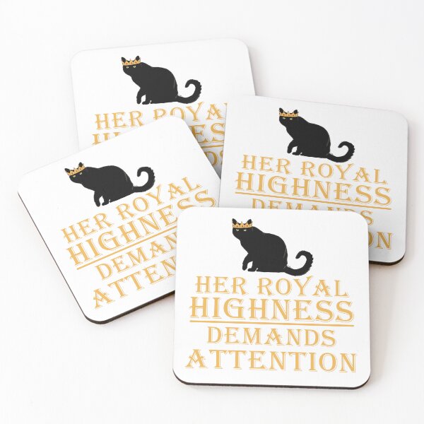 Item preview, Her Royal Highness Demands Attention - Sassy Black Cat Design designed and sold by EcoElsa.