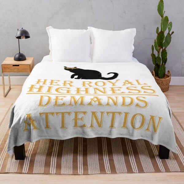 Item preview, Her Royal Highness Demands Attention - Sassy Black Cat Design designed and sold by EcoElsa.