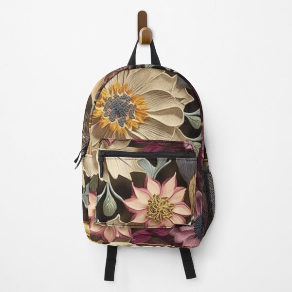 Item preview, Marooned Memories: Dark Colors and Antique Feel, flowery pattern designed and sold by EmeraldeaArt.