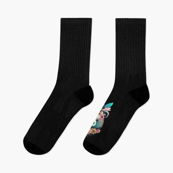 Item preview, ANIMAL BEAR T-SHIRT with overlapping flowers designed and sold by melaesse.