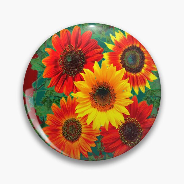 Item preview, ASBSTRACT SUNFLOWERS WINE COLOR IVY ART designed and sold by sharlesart.
