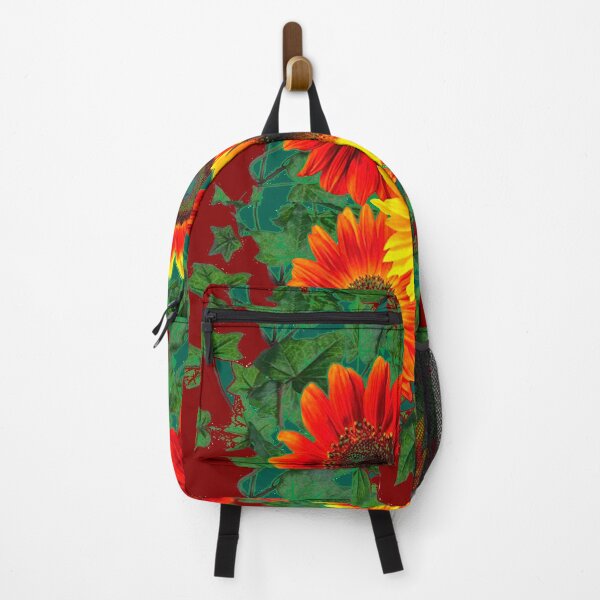 Item preview, ASBSTRACT SUNFLOWERS WINE COLOR IVY ART designed and sold by sharlesart.