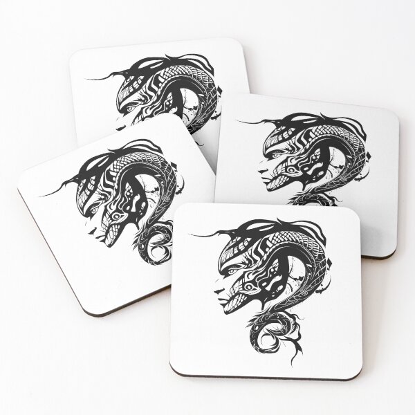 Item preview, Tribal Tattoo of Serpent Man designed and sold by ShadowAndSlate.